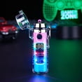 thumbnail image 1 of openpig Electric Lighter Type-c Rechargeable Plasma Lighter Windproof Flameless Arc Lighters, Waterproof Matches for Camping Hiking Hunting (B), 1 of 3