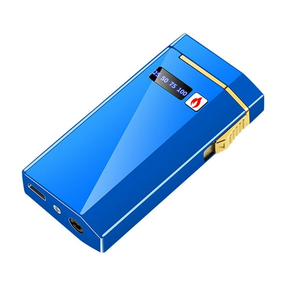 openpig Electronic Lighter, Jet Flame Torch Lighters, 2 in 1 Arc Electric USB Rechargeable Windproof Infinity Lighter, Refillable Butane for Cigar, Fireworks, Candle, Camping (E)