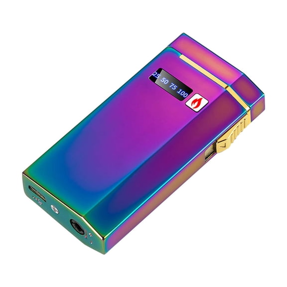 openpig Electronic Lighter, Jet Flame Torch Lighters, 2 in 1 Arc Electric USB Rechargeable Windproof Infinity Lighter, Refillable Butane for Cigar, Fireworks, Candle, Camping (D)