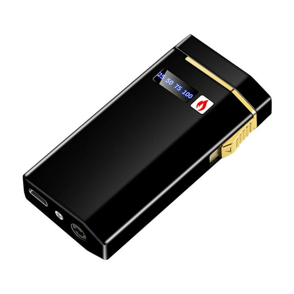 openpig Electronic Lighter, Jet Flame Torch Lighters, 2 in 1 Arc Electric USB Rechargeable Windproof Infinity Lighter, Refillable Butane for Cigar, Fireworks, Candle, Camping (A)