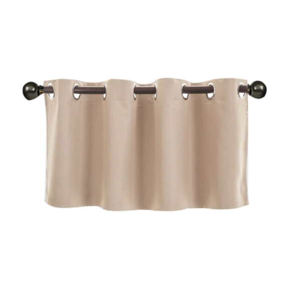 openpig Farmhouse Style Curtains for Kitchen Window, Room Darkening Thermal Insulated Window Treatment Drapes for Loft/Basement, Blackout Valance Curtains Room Darkening