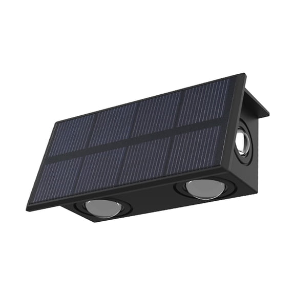 openpig Fence Lights Solar Powered, Solar Fence Lights, Waterproof Fence Lights Solar Powered for Outdoor, Dusk to Dawn for Wall/Stairs/Yard/Railing/Deck/Pathway