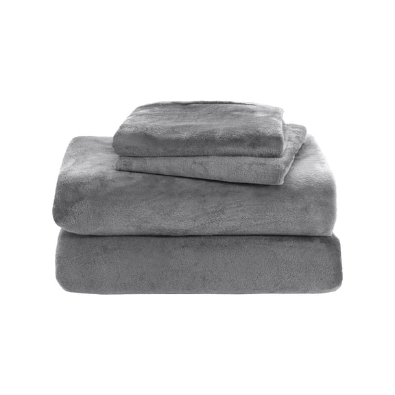 openpig Flannel Sheets Set, Micro Fleece Bed Sheet Set, 3-Piece Polar Fleece Sheet Set Includes Sheet, 2x Pillowcases, Velvet Plush Bedding Set, Warm and Soft