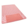 thumbnail image 1 of openpig Foot Scrubber Shower Mat with Drain Holes, Shower Mat Foot Scrubber, Non-slip Bath Mat for Tub, Shower Floor Bath Tub Mat, No Odor, Heavy Mat(Pink, 40x70cm), 1 of 6