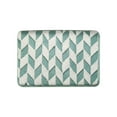 thumbnail image 1 of openpig Green and White Bathroom Rugs, Water Absorbent Quick Dry Bath Mats for Bathroom Non Slip, Small Washable Soft Bath Rug for Bathtub Shower Entryway Floor Door Mats Bedroom Entry, 1 of 6