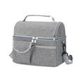 thumbnail image 1 of openpig Insulated Reusable Lunch Bag Adult Lunch Box for Women and Men with Adjustable Shoulder Strap, Insulated Lunch Bag for Work, Travel, Fitness, Picnic (Gray), 1 of 8