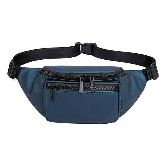 openpig Large Crossbody Fanny Pack, Gifts for Enjoy Sports Festival Workout Traveling Running Casual Hands-Free Wallets Waist Pack Phone Bag Carrying All Phones, Blue