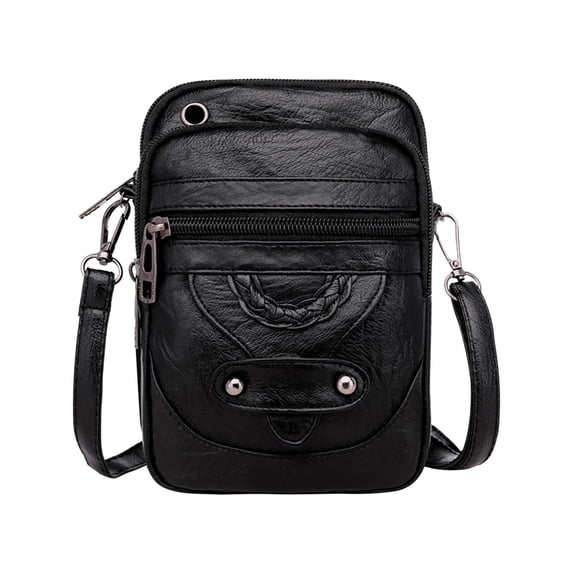 openpig Vintage Crossbody Phone Bag for Women, Crossbody Wallet for Women, Small PU Leather Shoulder Purse and Handbag, Small Travel Handbag