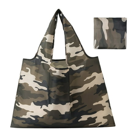 openpig Lightweight Portable Foldable Shopping Bag, Large Capacity Print Tote Bag, Reusable Shoulder Bag For Women