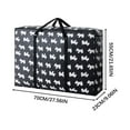 thumbnail image 1 of openpig Moving Bags, Collapsible Storage Totes for Moving, Camping & Travel -Foldable Packing Boxes, Zipper Handles, Black (M), 1 of 3