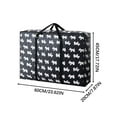 thumbnail image 1 of openpig Moving Bags, Collapsible Storage Totes for Moving, Camping & Travel -Foldable Packing Boxes, Zipper Handles, Black (S), 1 of 3