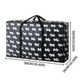 thumbnail image 1 of openpig Moving Bags, Collapsible Storage Totes for Moving, Camping & Travel -Foldable Packing Boxes, Zipper Handles, Black (XL), 1 of 3