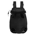 thumbnail image 1 of openpig Pet Dog Carrier Backpack Adjustable Dog Front Carrier, Legs Out Easy-Fit Dog Travel Backpack Carrier for Hiking Camping for Small Medium Dogs Cats and Rabbit, M, Black, 1 of 4