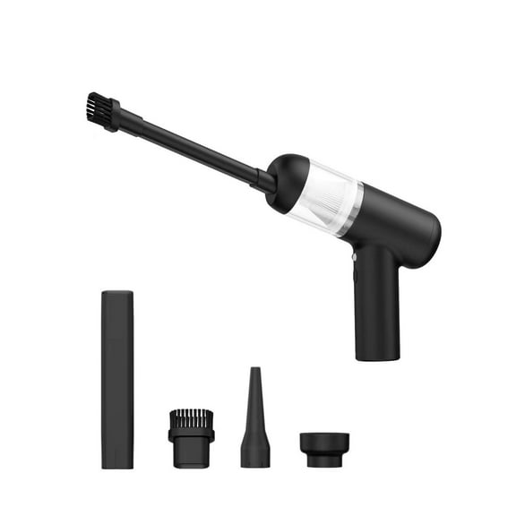 openpig Portable Handheld Car Cordless Vacuum Cleaner with Powerful Suction, Lightweight, Easy to Hold,Quiet Electric Air Duster,Small Vacuuming for Home,Kitchen, Black