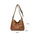 thumbnail image 1 of openpig Purses for Women Soft PU Leather Shoulder Bag Ladies Crossbody Purse and handbags Lightweight Pocketbook Multi Pocket Shoulder Bag, Brown, 1 of 6