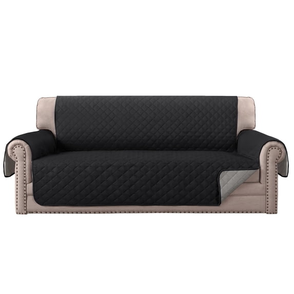 openpig Reversible Couch Cover for 3 Cushion Couch for Pet Friednly Sofa Cover for Dogs Water Resistant Furniture Protector Cover Washable with Elastic Straps for Pet Cat