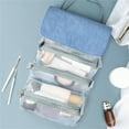 thumbnail image 1 of openpig Roll Up Makeup Bag, Travel Toiletry Bag for Women, Large Capacity Cosmetic Bags for Women, Folding Cosmetic Bag for Men and Women, Light Blue, 1 of 4