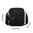 thumbnail image 1 of openpig Shoulder Bag Messenger Bag Casual Nylon Purse Handbag Crossbody Bag Waterproof Shoulder Bag for Women Purse Handbag (Black), 1 of 5