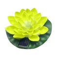 thumbnail image 1 of openpig Solar Floating Pool Lights, Waterproof Floating Lotus Light, Floating Lights Lotus Floating Lanterns Artificial Lily Pads for Pool Party Garden & Pond Summer Decoration, Yellow, 1 of 8