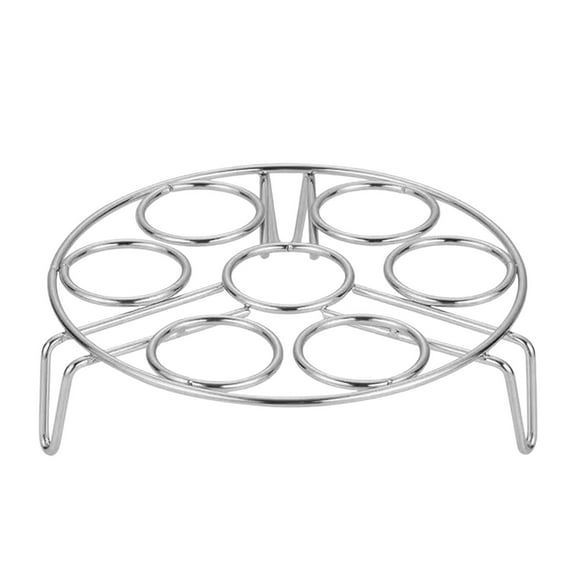 openpig Steam Rack, Egg Steamer Rack - Stainless Steel Trivet for Pressure Cooker, Cooks 7 Eggs, Stainless Steel Steamer Rack, Stackable Insert for Instant Pot Accessories