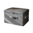 thumbnail image 1 of openpig Storage Bins with Zipper Lids, Lidded Fabric Storage Boxes Baskets Cubes with Handles, Foldable Washable Closet Shelf Clothes Organizer Container (D), 1 of 6