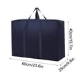 thumbnail image 1 of openpig Storage Duffle Bag with Zippers and Handles, Foldable Duffle Bag for Travel, Blue, M, 1 of 5