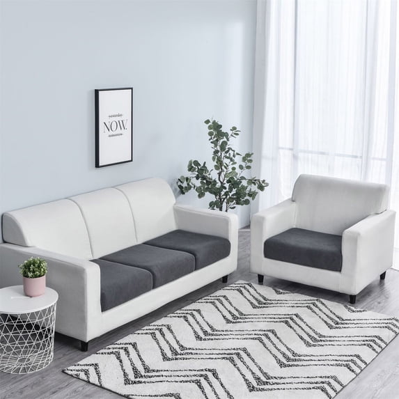 openpig Stretch Couch Cushion Slipcovers Reversible Cushion Protector Slipcovers Sofa Cushion Protector Covers, Sofa Seat Slipcovers Suitable for Armchair Loveseat Sofa