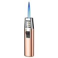 thumbnail image 1 of openpig Torch Lighter, Butane Refillable Windproof Adjustable Flame Intensity with Flame Lock for Hiking Cooking Camping Outdoors (Rose Gold), 1 of 5