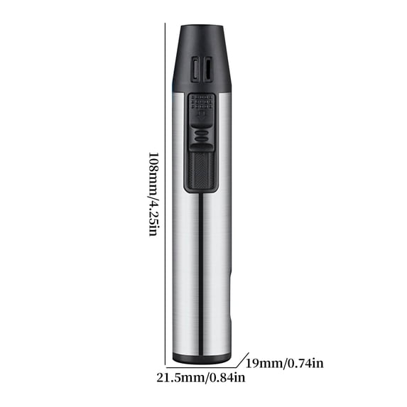 openpig Torch Lighter, Butane Torch Lighters, Refillable Pen Lighter Adjustable Jet Flame Butane Lighter for Grill BBQ Camping (Gas Not Included) E