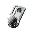 thumbnail image 1 of openpig Torch Lighter, Clock Dial Keychain Lighter, Metal Torch Lighter, Cool Lighter, Multifunctional Lighter With Compass for Camping Grill Fireplace Silver, 1 of 6