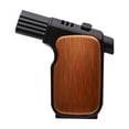 thumbnail image 1 of openpig Torch Lighter, Quad 4 Jet Flame Windproof Butane Refillable Lighter for Kitchen Grill BBQ Candle Camping (Butane NOT Included) (C), 1 of 5