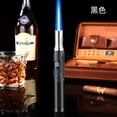 thumbnail image 1 of openpig Torch Lighter, Windproof Butane Torch Lighter, Adjustable Jet Flame Lighter Refillable for Grill, Fireplace, Camping, Welding, Candles (Butane Not Included) Black, 1 of 2