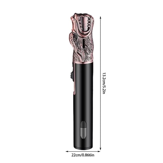 openpig Torch Lighters Refillable Butane Lighter, Windproof Adjustable Jet Flame Long Lighters for Candle, Grill, BBQ, Camping, Fireworks (Butane NOT Included) Red