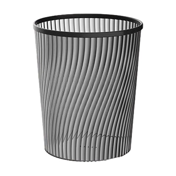 openpig Trash Can Wastebasket Garbage Can Container Bins, Threaded Trash Can, Vertical Light Translucent Large Capacity Trash Can for Bathrooms, Laundry Room, Kitchens, Offices, Kids Rooms, Dorms