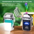 thumbnail image 1 of openpig USB Rechargeable Electric Lighter, Windproof Plasma Lighters, Waterproof Flameless Lighter with Flashlight for Hiking, Camping Gear, Survival, G, 1 of 6