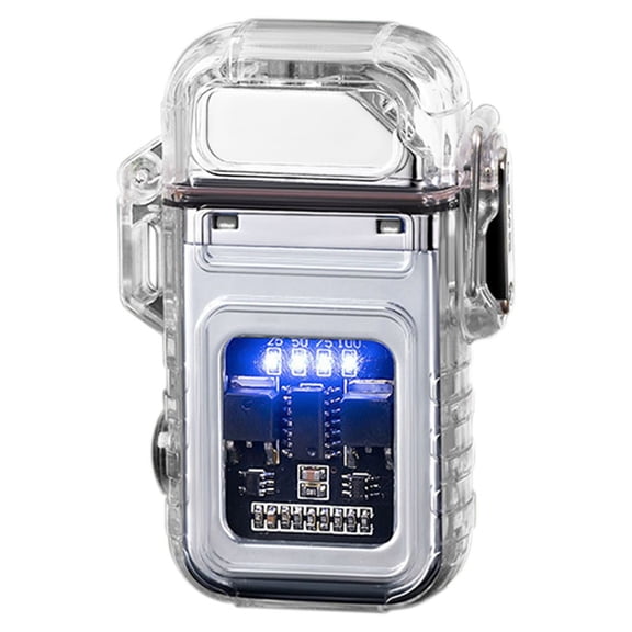 openpig USB Rechargeable Electric Lighter, Windproof Plasma Lighters, Waterproof Flameless Lighter with Flashlight for Hiking, Camping Gear, Survival, I
