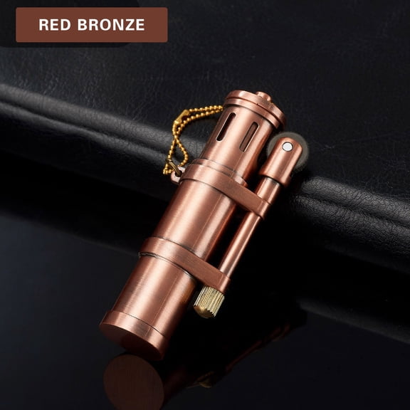 openpig Wheel Vintage Lighter, Cool Trench Lighter, Creative Candle Lighters for Collection Gift (A)