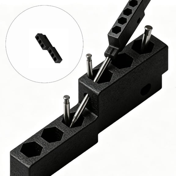 openup Multipurpose Drill Bit Container 6 Slot Bit Storage Box for Hex Shank Tool