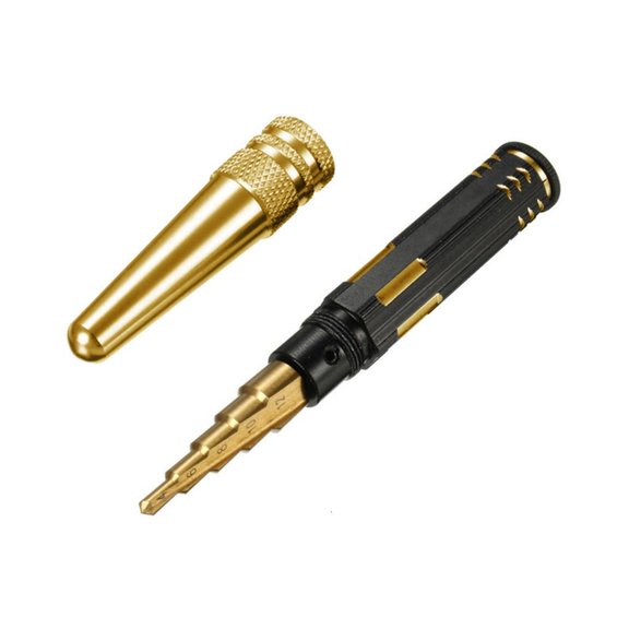 openup Premium Alloy Plated Step Reamer Trapezoidal Drill Bit For Hobbyists Model Projects