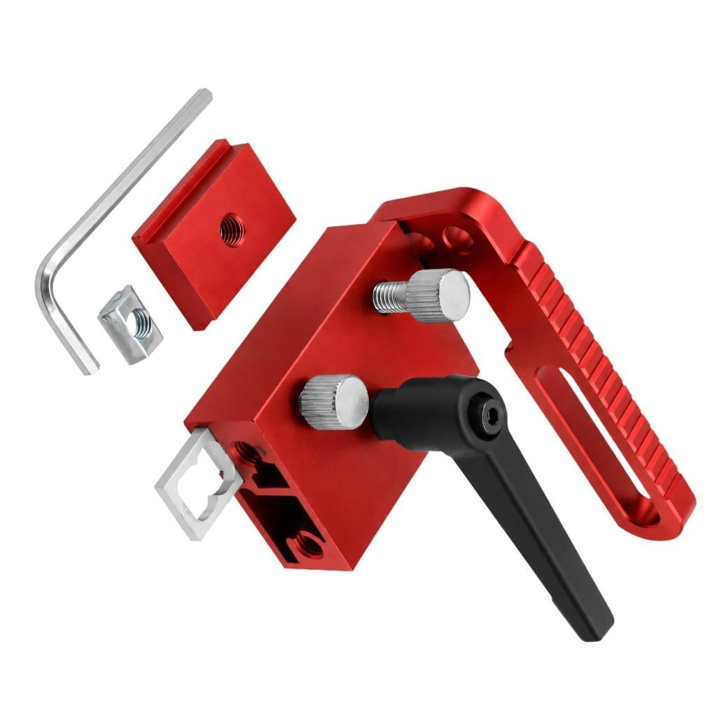 Track Fall Blocks openup Woodworking Stop Block with T-Shaped Track Mount and Screw Lock ...