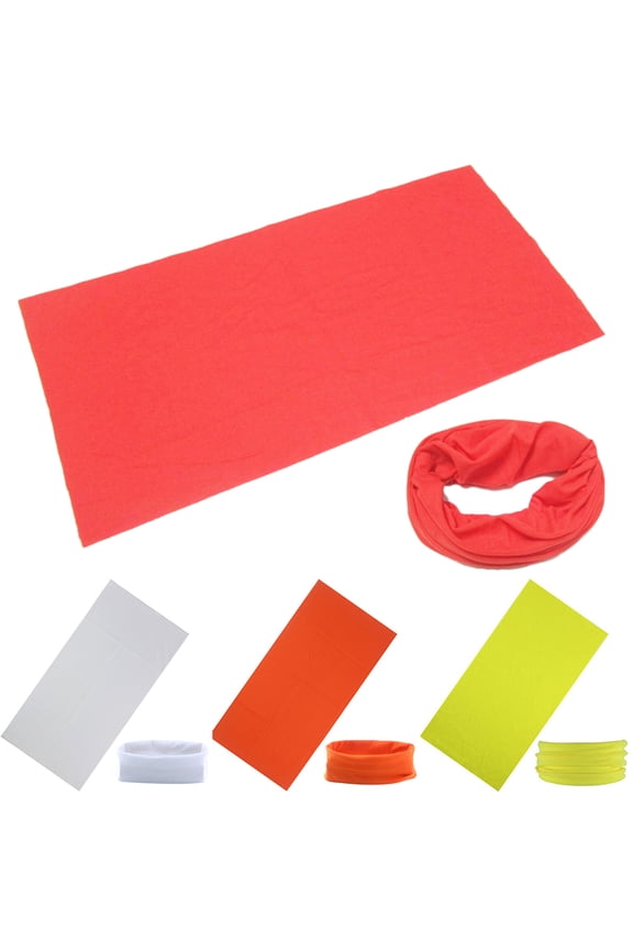 Outdoor Fishing Hiking Solid Color Neck Gaiter Headband Face Cover Bandana Scarf