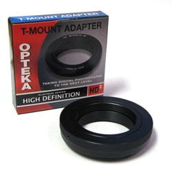 opteka t-mount adapter for sony alpha digital slrs dslr-a350, a300, a200, a700, a900, a100, a380, a500, a550, a850, a450,a290, a390, a580, slt-a33, a55, minolta maxxum 5d, 7d, 7, 9xi, 7xi and 5xi