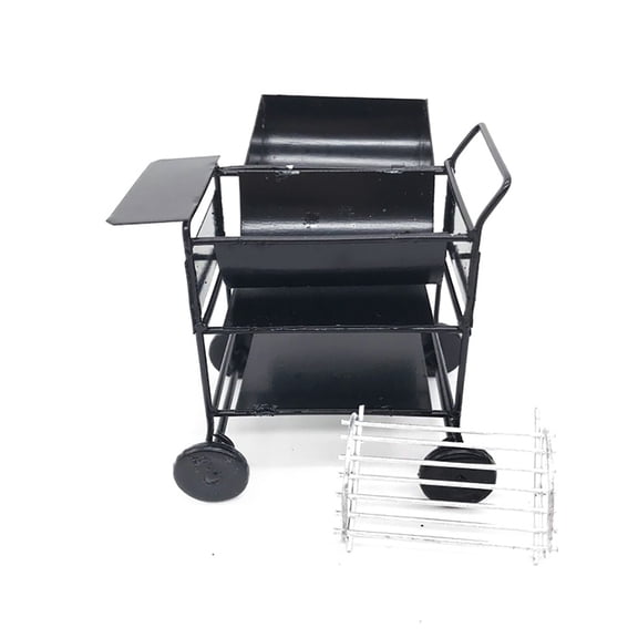 opvise 1:12 Dollhouse Kitchen BBQ Grill Miniature Oven Model Kids Pretend Play Toy