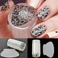 thumbnail image 1 of opvise 1 Pcs Clear Nail Art DIY Jelly Stamper Stamp Scraper Set Polish Stamping Scraping Tool, 1 of 7