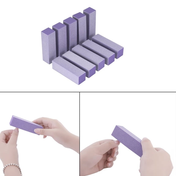 opvise 10 Pcs Buffer Buffing Sanding Files Manicure Polish Tool Nail Art File Blocks