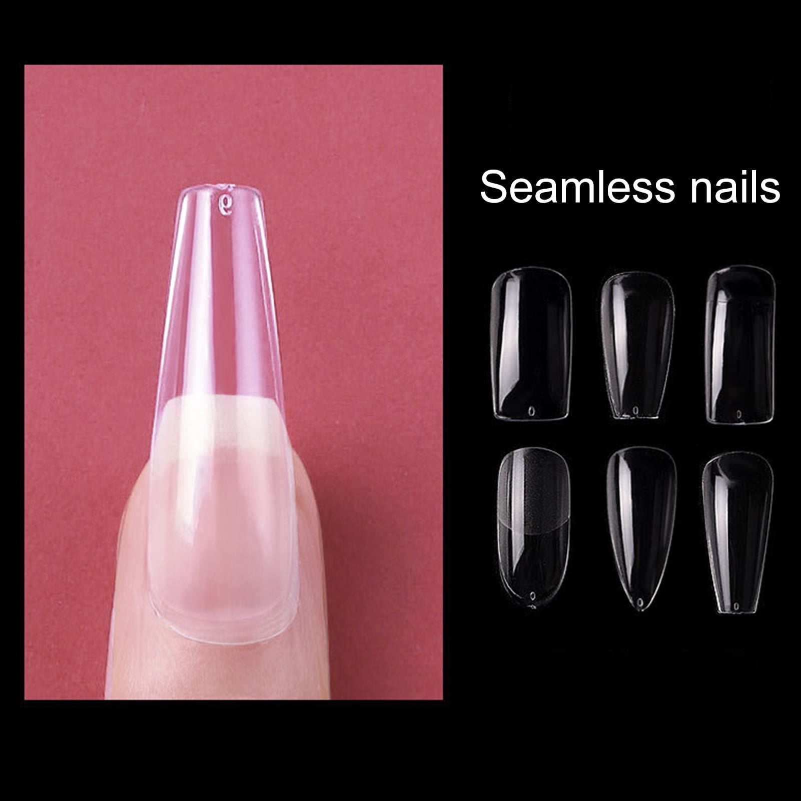 Shaped Nail Plate Powder Transparent Heart Shaped Fake Nails - China False  Nail Patch and Fingernails price | Made-in-China.com