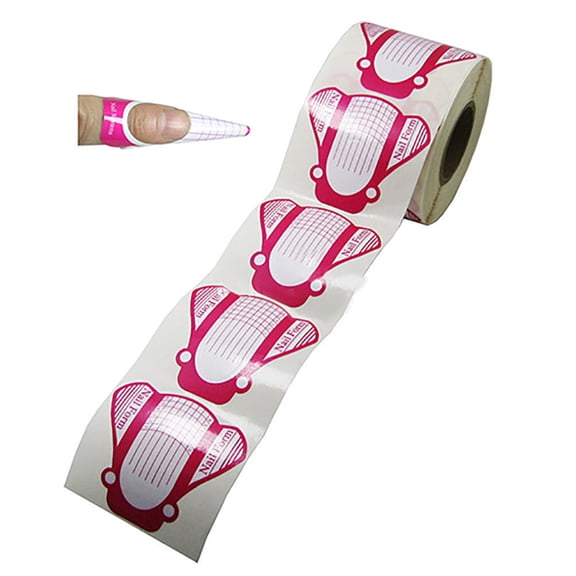 opvise 100Pcs French Nail Art Tip Extension Forms Guide Acrylic UV Gel Sticker DIY Tool