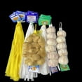 thumbnail image 1 of opvise 100Pcs Mesh Bags Convenient Reusable PE Breathable Garlic Ginger Packing Net Sacks Plastic Buckles for Market 1, 1 of 8