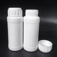 thumbnail image 1 of opvise 100ml Cylinder Laboratory Plastic Empty Chemical Storage Bottle Liquid Container White, 1 of 5