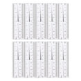 thumbnail image 1 of opvise 10Pcs Nail Ruler Dual Scale Markings Clear Printing Super Soft Flexible Nail Drill Measuring Tool Plastic Transparent Nail Art Ruler Transparent, 1 of 7